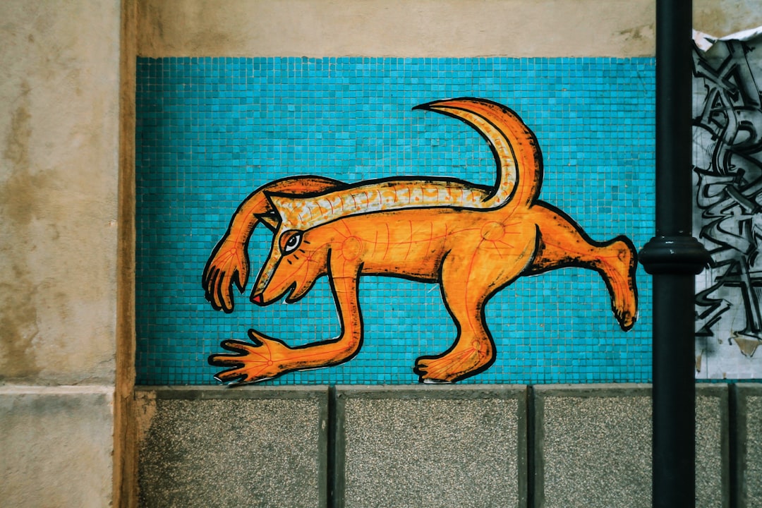 Street art mosaic